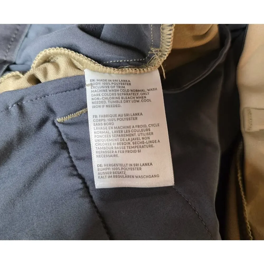 Lands' End Men's Traditional Fit Pants Size 32x34 Chino Khaki Trousers Beige Tan